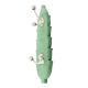 Green And Cream Double Loop Ceramic Iron Wooden Hooks